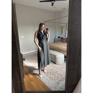 Ultra Dress Black and White Polka Dot Midi Dress Size 16